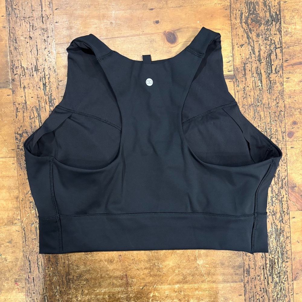 CALIA Women's Black Bra Brami L/XL? Sports Bra Cami Crop top - Picture 2 of 4